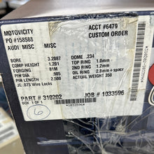 JE Pistons Piston Kit Audi S4 2012-2016 V6 7AT Head 3.2087 Bore 1.201 Compression Height