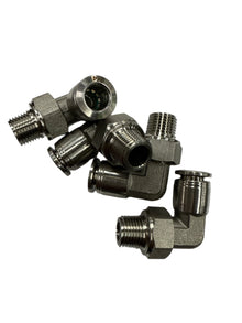SPDZ1 1/8 NPT - 1/4 DOT 90 Degree 4 Piece Heavy Duty Fitting Kit