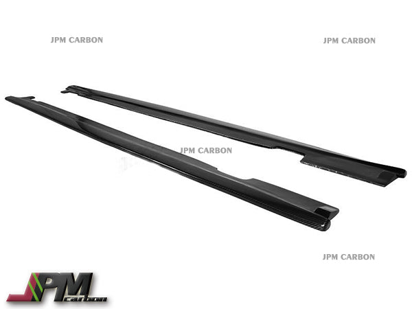 DP Style Carbon Fiber Side Skirt Add-on Lips Fits For 2006-2010 BMW E60 M5 Only
