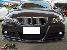 3D Style Carbon Fiber Front Bumper Add-on Lip Fits For 2005-2008 BMW E90 with M-Sport Package Only