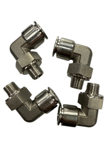 SPDZ1 1/8 NPT - 3/8 DOT 90 Degree 4 Piece Heavy Duty Fitting Kit