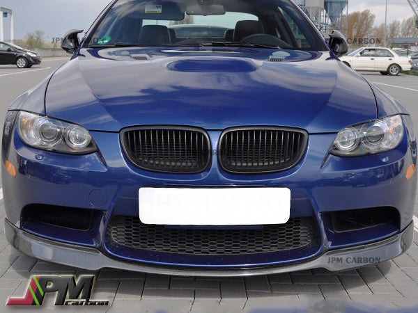 AC Style Carbon Fiber Front Bumper Add-on Lip Fits For 2008-2013 BMW E90 E92 E93 M3 Only