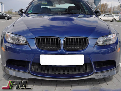 AC Style Carbon Fiber Front Bumper Add-on Lip Fits For 2008-2013 BMW E90 E92 E93 M3 Only
