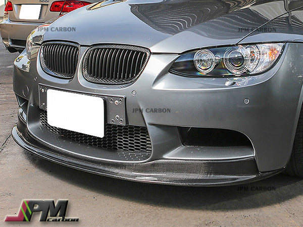 ARKYM 1 Style Carbon Fiber Front Bumper Add-on Lip Fits For 2008-2013 BMW E90 E92 E93 M3 Only