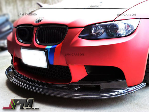 ARKYM 2 Style Carbon Fiber Front Bumper Add-on Lip Fits For 2008-2013 BMW E90 E92 E93 M3 Only