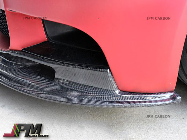 ARKYM 2 Style Carbon Fiber Front Bumper Add-on Lip Fits For 2008-2013 BMW E90 E92 E93 M3 Only