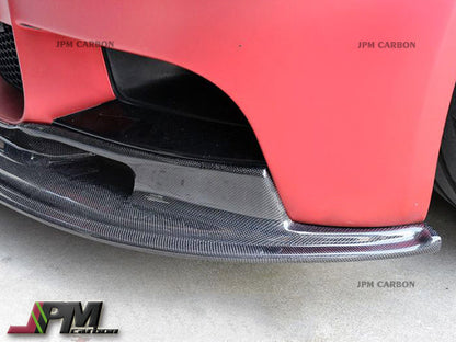 ARKYM 2 Style Carbon Fiber Front Bumper Add-on Lip Fits For 2008-2013 BMW E90 E92 E93 M3 Only