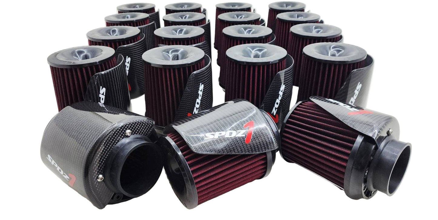 SPDZ1 Carbon Cover High Velocity 3” Inlet Intake Filter