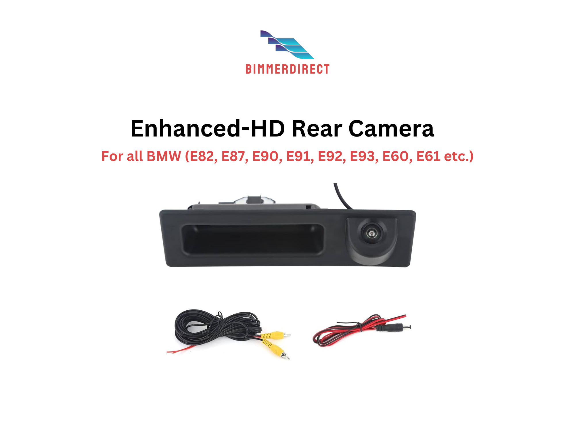 ENHANCED-HD BMW E-chassis Rear Camera (E82, E87, E90, E92, E93, E60, etc.)