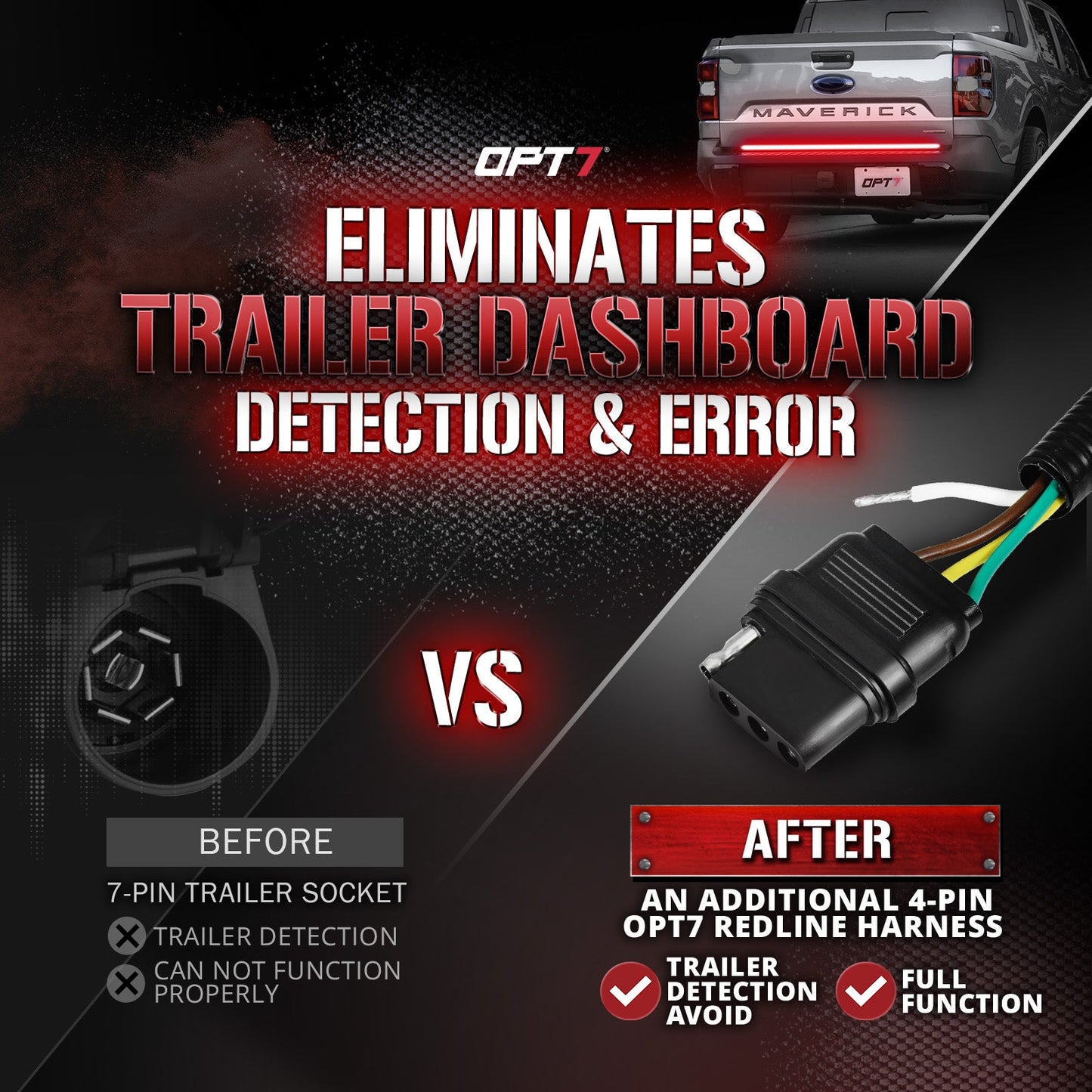 OPT7 Redline Easy Connect Harness for 2022-2024 Ford Maverick