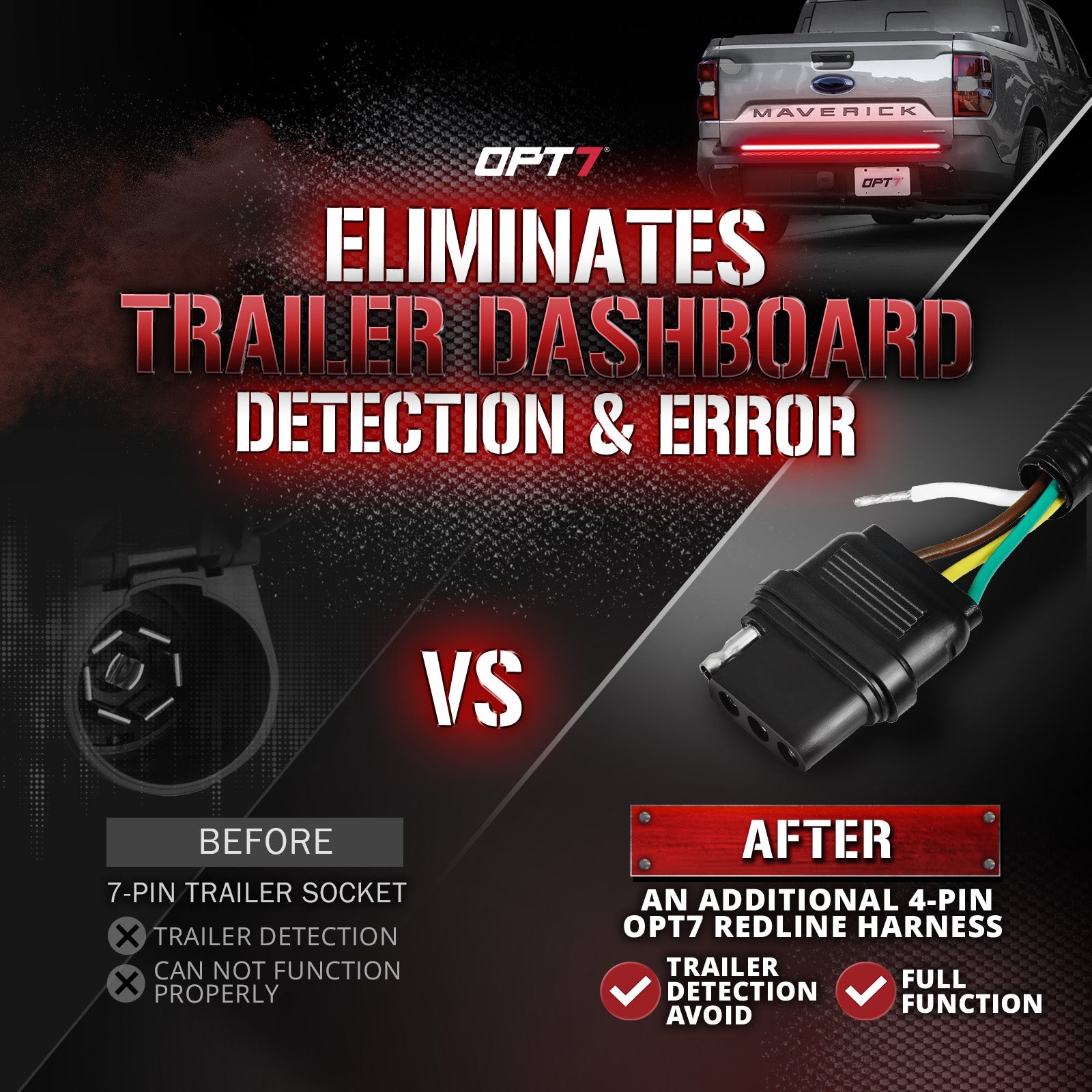 OPT7 Redline Easy Connect Harness for 2022-2024 Ford Maverick