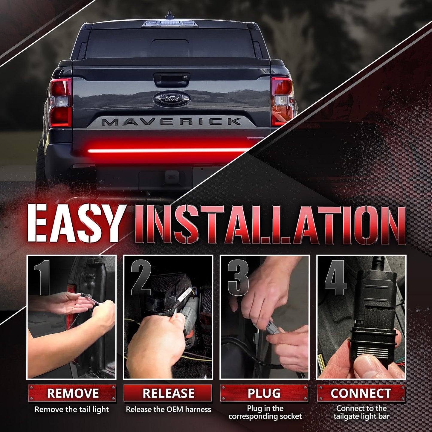 OPT7 Redline Easy Connect Harness for 2022-2024 Ford Maverick