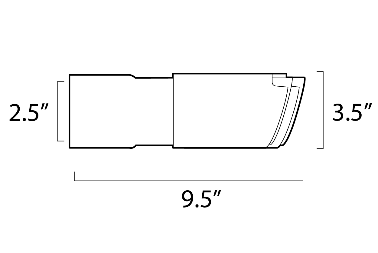 3.5" Slip-On Dual Tips