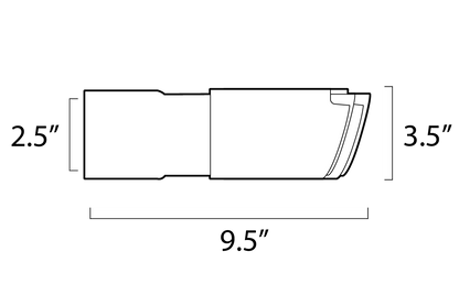 3.5" Slip-On Dual Tips