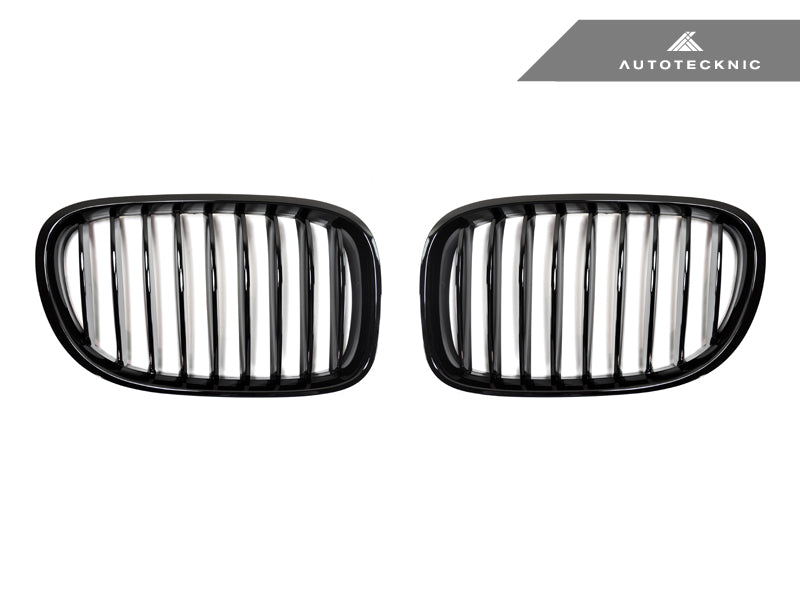 AutoTecknic Gloss Black Front Grille Set - F01/ F02 7-Series LCI