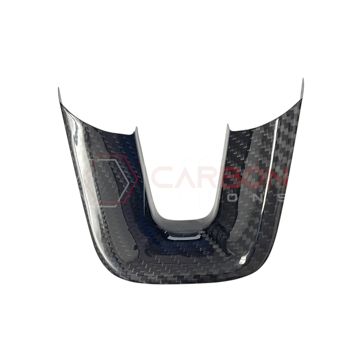 Dodge Charger Challenger Durango 2015+ Carbon Fiber Flat Bottom Lower Steering Wheel Trim Cover