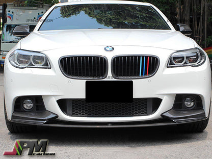 Performance Style Carbon Fiber Front Bumper Add-on Lip Fits For 2011-2016 BMW F10 5-Series M-Sport Package Only