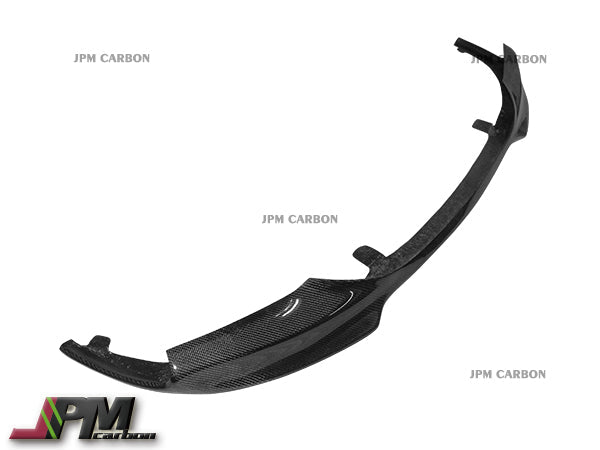 V Style Carbon Fiber Front Bumper Add-on Lip Fits For 2011-2016 BMW F10 5-Series M-Sport Package Only
