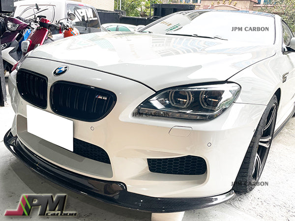 DP Style Carbon Fiber Front Bumper Add-on Lip Fits For 2012-2018 BMW F06 F12 F13 M6 Only