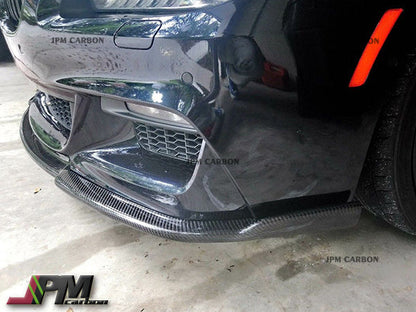 HM Style Carbon Fiber Front Bumper Add-on Lip Fits For 2012-2018 BMW F06 F12 F13 6-Series with M-Sport Package Only
