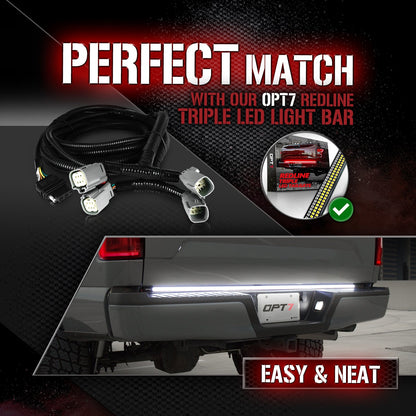 OPT7 Redline Easy Connect Tail Light Harness for Ford F150 18-20