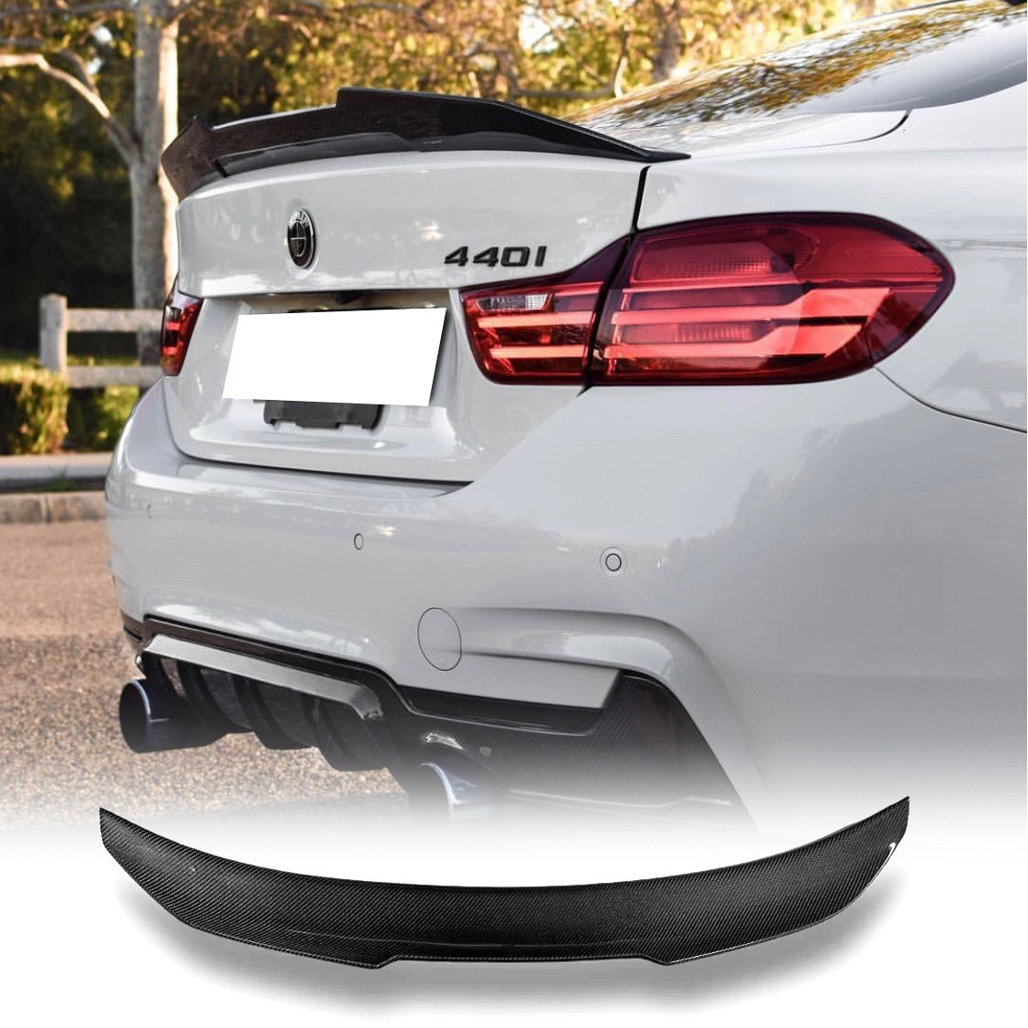 PSM Rear Spoiler For BMW F32, F33, F36 - Carbon Fiber