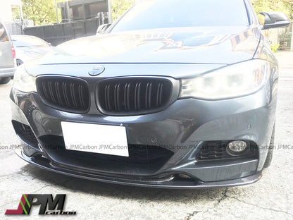 3D Style Carbon Fiber Front Bumper Add-on Lip Fits For 2014-2019 BMW F34 with M-Sport Package Only
