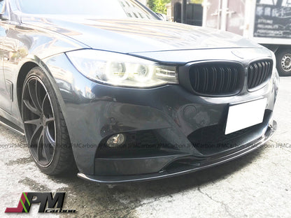 3D Style Carbon Fiber Front Bumper Add-on Lip Fits For 2014-2019 BMW F34 with M-Sport Package Only