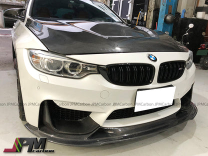 RZ Style Carbon Fiber Front Bumper Add-on Lip Fits For 2015-2020 BMW F80 M3 / F82 M4 Only