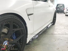 PSM Style Carbon Fiber Side Skirt Add-on Lips Fits For 2015-2020 BMW F82 M4 Only