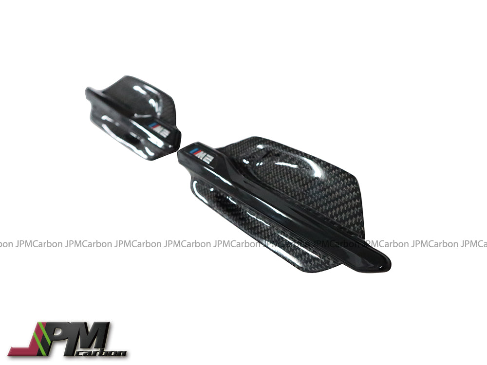 [JPMCarbon] Carbon Fiber Side Fender Replacement Vent Trim Grilles Fits For 2015-2021 BMW F87 M2 Only
