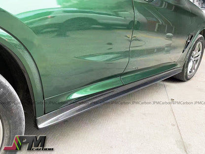 [JPMCarbon] 3D Style Carbon Fiber Side Skirt Add-on Lips Fits For 2019-2025 BMW F97 X3M / F98 X4M