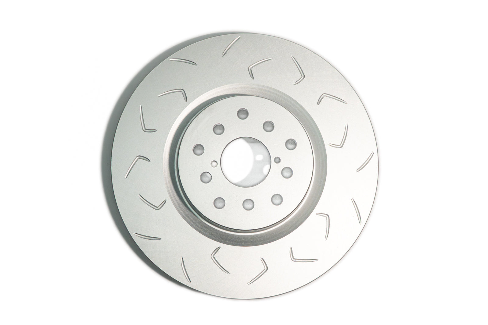 FactionFab Slotted Front Rotor V2 Dual Drilled - Subaru STI 2004-2017