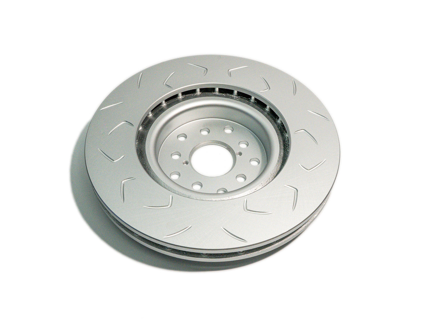 FactionFab Slotted Front Rotor V2 Dual Drilled - Subaru STI 2004-2017