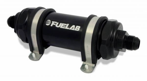 Fuelab - Fuel Filter In-Line 5in 40 Micron Stainless 8an