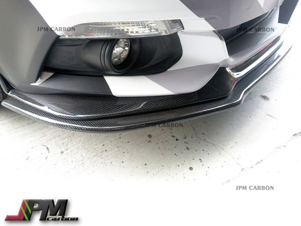 DP Style Carbon Fiber Front Bumper Add-on Lip Fits For 2015-2018 Ford Mustang Only