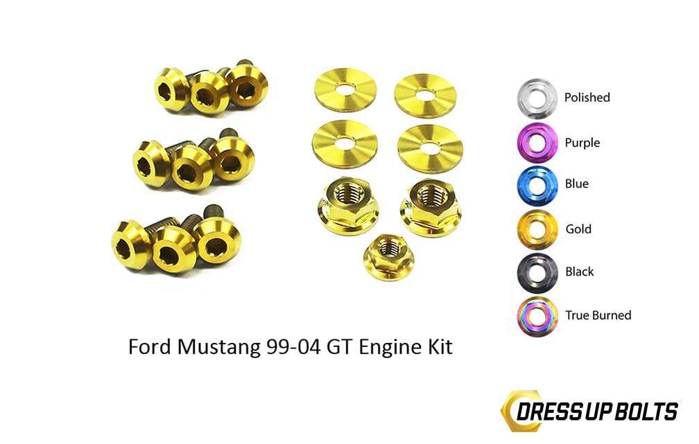Ford Mustang GT (1999-2004) Titanium Dress Up Bolts Engine Kit