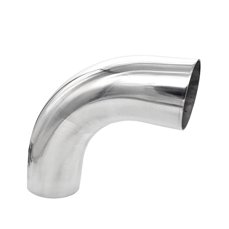 5.000" OD 14ga 90° Mandrel Bend - Polished OD - 6061 Aluminum - (7.000" CLR / 4.000" Legs)