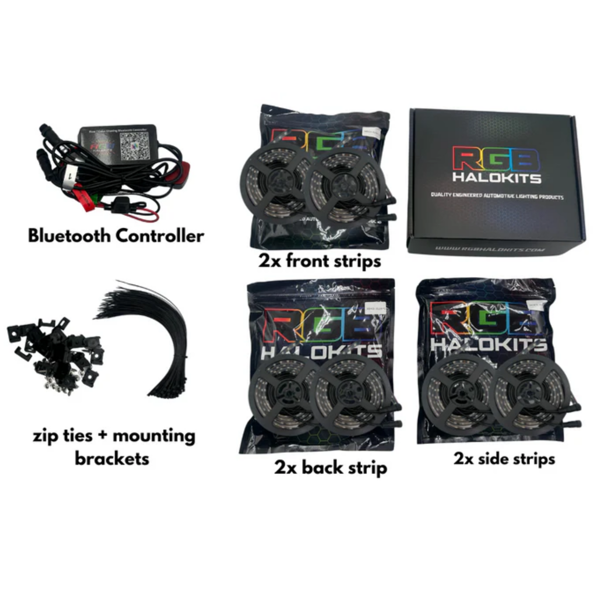 Flow Series LED Underglow Lighting Kit 3.0 | Custom 6pc | Flexible