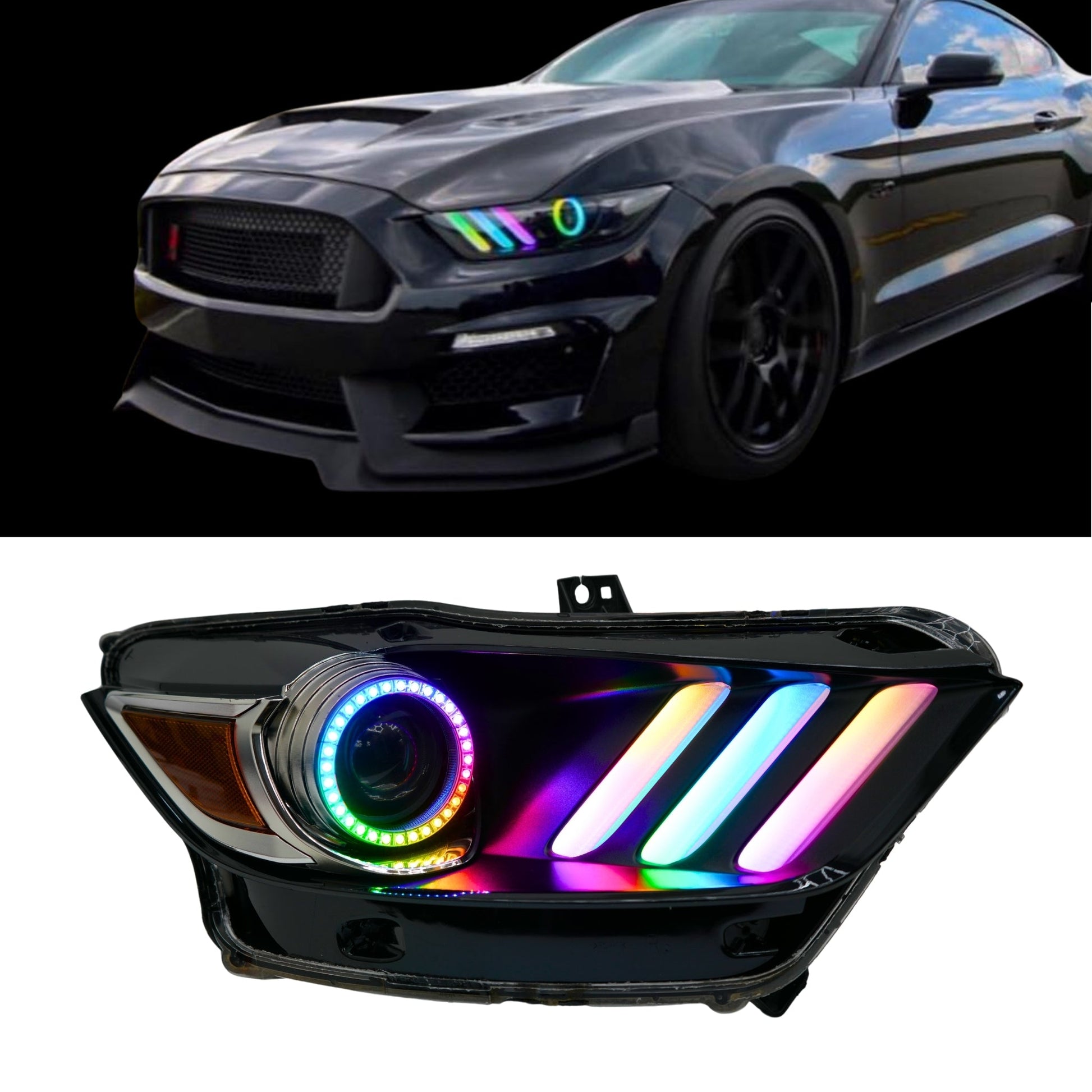 Ford Mustang Multicolor Flow Series DRL Boards (2015-2017)