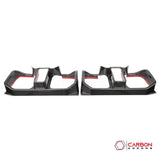 Ford Bronco Raptor Carbon Fiber Rear Tail Light Trim Bezel Cover | Glossy or Matte