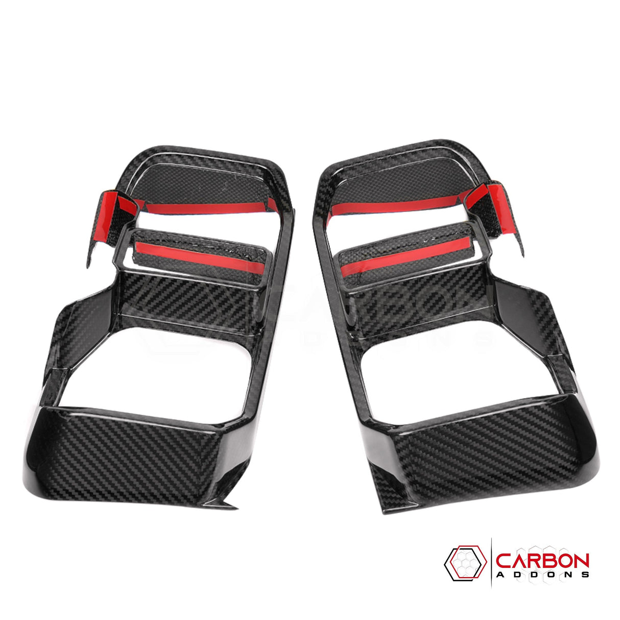 Ford Bronco Raptor Carbon Fiber Rear Tail Light Trim Bezel Cover | Glossy or Matte