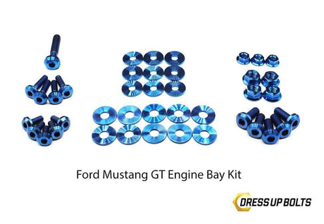 Ford Mustang GT (2015-2017) Titanium Dress Up Bolts Engine Bay Kit