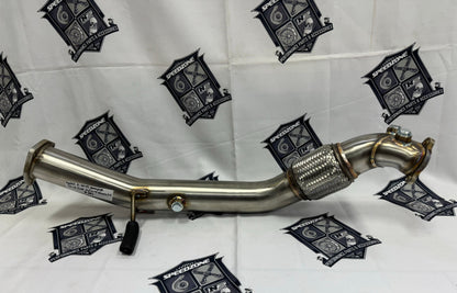 SPDZ1 K Series Header Downpipe 12-15 Civic Si & 13-15 Acura ILX Stainless Bellmouth (Preorder)