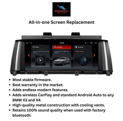 BMW X3 / X4 (F25 & F26) CarPlay and Android Auto Kit