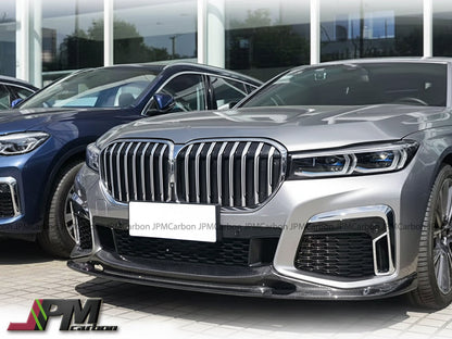 [JPMCarbon] 3D Style Carbon Fiber Front Bumper Add-on Lip Fits For 2020-2022 BMW G11 G12 LCI 7-Series with M-sport Package Only