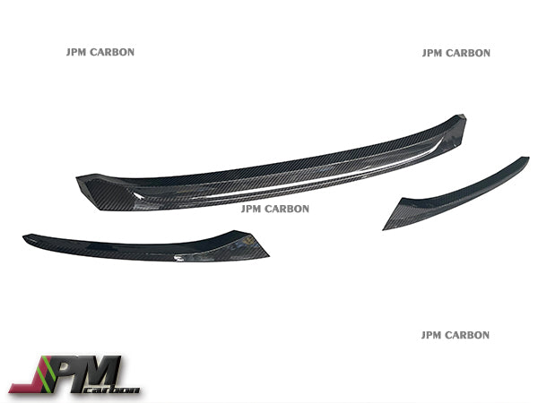 OEM Style Carbon Fiber Front Bumper Add-on Lip Fits For 2020-2025 BMW G14 G15 G16 8-Series Only
