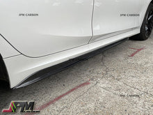 M Performance Style Carbon Fiber Side Skirt Add-on Lip Fits For 2019-2024 BMW G20 G21 G28 3-Series with M-sport Package Only