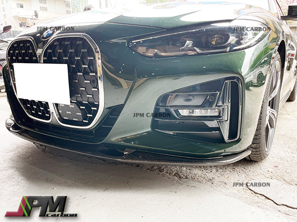 [JPMCarbon] 3D Style Carbon Fiber Front Bumper Add-on Lip Fits For 2020-2025 BMW G22 G23 4-Series with M-sport Package Only
