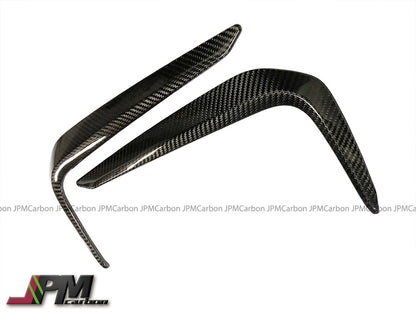 [JPMCarbon] Carbon Fiber Front Bumper Fog Light Add-on Trim Covers Fits For 2017-2020 BMW G30 G31 5-Series with M-sport Package Only